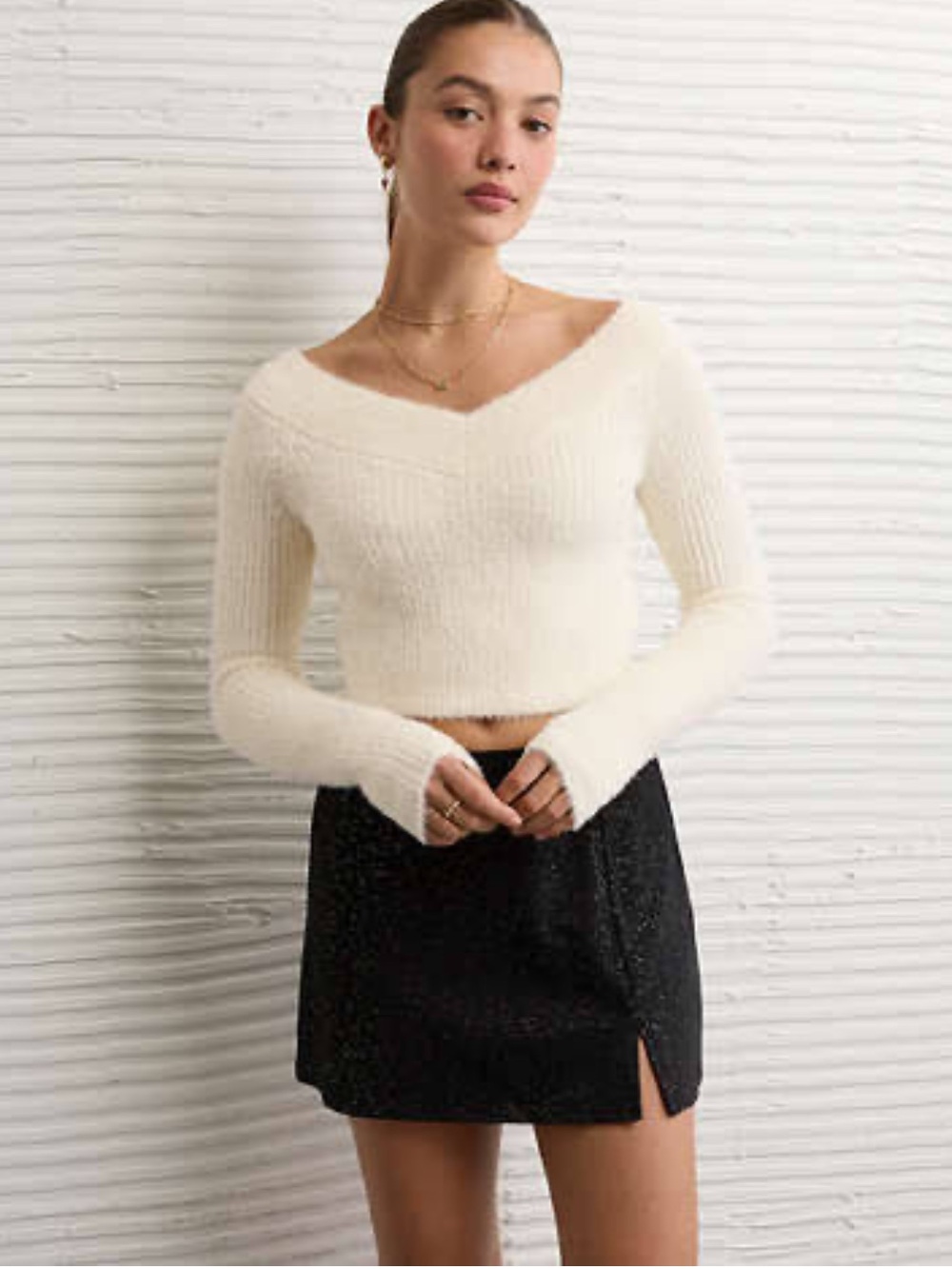 American Eagle Outfitters Fuzzy Sweater